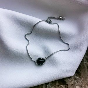 Kendra Scott Theo Silver Bracelet in Black New